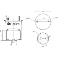FEBI BILSTEIN Soufflet à air, suspension pneumatique 102383
