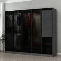 Skye Decor , Kale - 6091, armoire, anthracite, 100 % panneaux de particules mélaminés, 225 x 52 x 210 cm