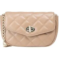 OEM Sac à main de soirée pour femme, en cuir marron et crème