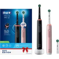 Oral-B Pro Serie 3 Noir et Rose Lot de 2