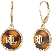 Ralph Lauren Boucles d'oreilles marron / or