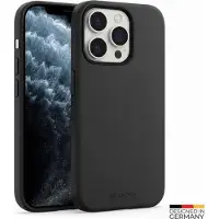 Prio Liquid Silicone Case pour iPhone 11 Pro Max (Apple iPhone 11 Pro Max), Coque pour téléphone portable, Noir