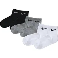 Nike Kids Chaussettes 'Ankle' gris / noir / blanc