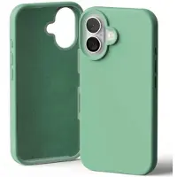 Mercury Silicone iPhone 16 6,1" zielony/green (Apple iPhone 16), Coque pour téléphone portable, Vert