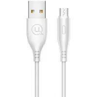 Usams Kabel U18 microUSB 2A Fast Charge 1m bialywhite SJ268USB02 USSJ268
