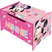 Disney Minnie Wooden Toy Rack Rose Enfants