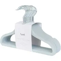 3 Sprouts Velour Hanger (15 pcs.) - Bleu (15x)