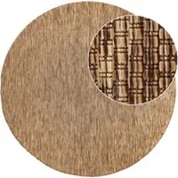 Tapis.fr Tapis d'intérieur & extérieur Venezia café 160 cm rond