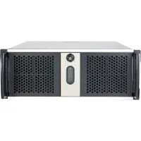 Chenbro Rack de serveur , format 4U, type open-bay, couleur grise, matériaux : ABS synthétique, SGCC