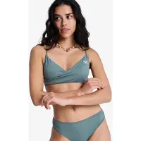 Roxy Essentials Sd Wrap Bralette Bikini Top Gris XS Femme