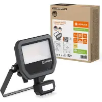 Osram Ledvance LED Floodlight noir IP65 17W 2200lm blanc chaud 3000K détecteur de mouvement
