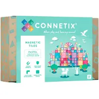 Connetix Tuiles magnétiques Jeu de construction magnétique 120 pièces Créativité pastel