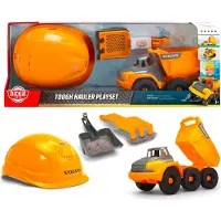 Simba Dickie Véhicule jouet Go Real Volvo Tough Hauler Playset Benne, casque, pelle 203729014