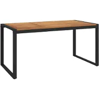 vidaXL Table de jardin avec pieds en forme de U 160x80x75 cm en acacia massif