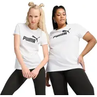 Puma T-shirt fonctionnel 'Ess No. 1' noir / blanc