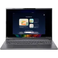 Acer Aspire 16 AI A16-52M-52G1 Copilot+ PC Intel Core Ultra 5 226V Ordinateur portable 40,6 cm (16") WUXGA+ 16 Go LPDDR5x-SDRAM 512 Go SSD Wi-Fi 7 (802.11be) Windows 11 Home Gris