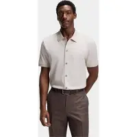 BOSS Powell 102 10277814 Short Sleeve Polo Beige L Homme