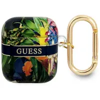 GUESS Gua2Hhflb Airpods 1/2 Cover Bleu/Bleu Flower Strap Collection