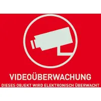 ABUS Warn Autocollant "Vidéosurveillance