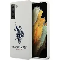 U.s. polo assn. US POLO US Polo USHCS21SSLHRWH S21 G991 baltas (Samsung Galaxy S21), Coque pour téléphone portable, Blanc
