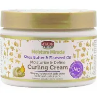 African Pride Moisture Miracle SheaButter & Flaxseed Oil Curling Cream 12oz