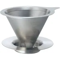 Hario V60-01 Dripper métallique à double maille DMD-01-HSV
