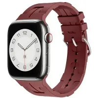 Beline pasek Apple Watch Silicone Ultra 42/44/45/49mm bordowy /maroon box (Silicone), Sangles de montre, Rouge