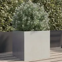 Prolenta Maison Exclusive - Bac à plantes Silbern 42 x 40 x 39 cm en acier inoxydable