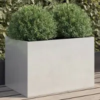 Prolenta Maison Exclusive - Bac à plantes Silbern 62 x 40 x 39 cm en acier inoxydable