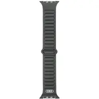 Audi Bracelet Apple Watch 44 mm en cuir synthétique noir