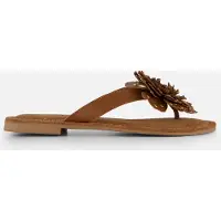 Lazamani Nomi Teenslippers - Cognac - Maat 41
