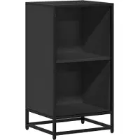 vidaXL Bibliothèque noir 40x35x76 cm bois d'ingénierie
