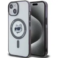 Karl Lagerfeld KLHMP15MHCHNOTK iPhone 15 Plus 6.7" étui rigide transparent IML Tête de Choupette MagSafe (Apple iPhone 14 Plus, Apple iPhone 15 Plus), Coque pour téléphone portable, Transparent