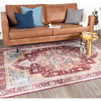 FRAAI Tapis vintage - Azara Rouge | 230x330 cm | Rectangulaire | Tissage plat