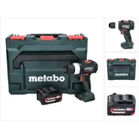 Metabo Perceuse-visseuse sans fil BS 18 LT BL 18 V 75 Nm sans balais + 1 batterie 4,0 Ah + metaBOX - sans chargeur