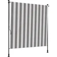 vidaXL Store d'extérieur , anthracite et blanc, 150 x 270 cm