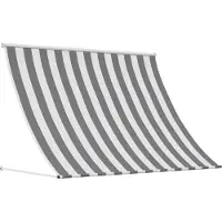 vidaXL Auvent anthracite et blanc 250 x 150 cm