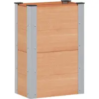 vidaXL Jardinière surélevée marron 50 x 30 x 72 cm