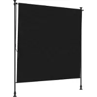 vidaXL Store d'extérieur noir 150 x 270 cm