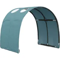 vidaXL Lit avec tunnel, 3 pièces, blanc et bleu clair, en panneaux de particules