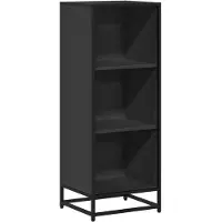 vidaXL Bibliothèque noir 40x35x107,5 cm bois d'ingénierie