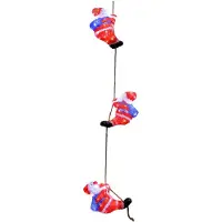 Deuba Figurines lumineuses LED acrylique trio de Père Noël