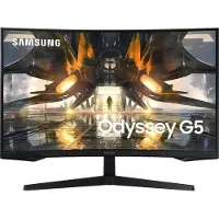 Samsung Odyssey G5 S32AG550EP - G55A Series - écran LED - jeux - incurvé - 32" - 2560 x 1440 WQHD @ 165 Hz - VA - 300 cd/m² - 2500:1 - HDR10 - 1 ms - HDMI, DisplayPort - noir