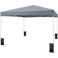 Northix Pavillon pliable ajustable 290x290 cm pour le camping et la plage
