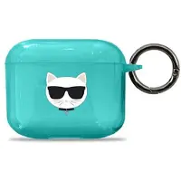 Karl Lagerfeld Kla3Uchfl Airpods 3Cover Niebieski/Blue Choupette