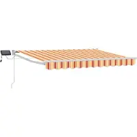 vidaXL Store à bras articulés manuel avec LED multicolores 3 x 2,5 m