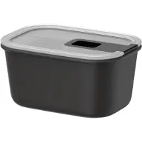 Mepal Frischhaltedose EasyClip 7,0 cm hoch schwarz 450,0 ml, 1 St., Boîte de conservation, Noir