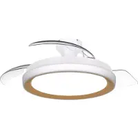 Philips Bliss Ventilateur Rétractable Pales Rétractables, Led 3 Cct, Moteur Dc Silencieux -