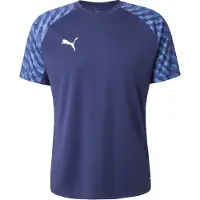 Puma T-Shirt fonctionnel 'TeamLiga26' bleu marine / saphir / blanc