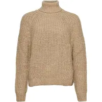 Superdry Femme Pull Col Roulé Slouchy Stitch Beige Taille: 42